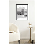 Montana Article by Megan Ryan Framed Canvas Wall Art Print