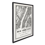 Sylvie New York City Map Framed Canvas by Jake Goossen