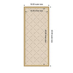 Pinboard Green Lattice Print