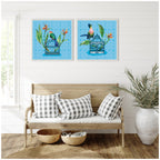 Uncaged No. 1 & No. 2 2 Piece Framed Canvas Wall Art Set by Lucia Gianello