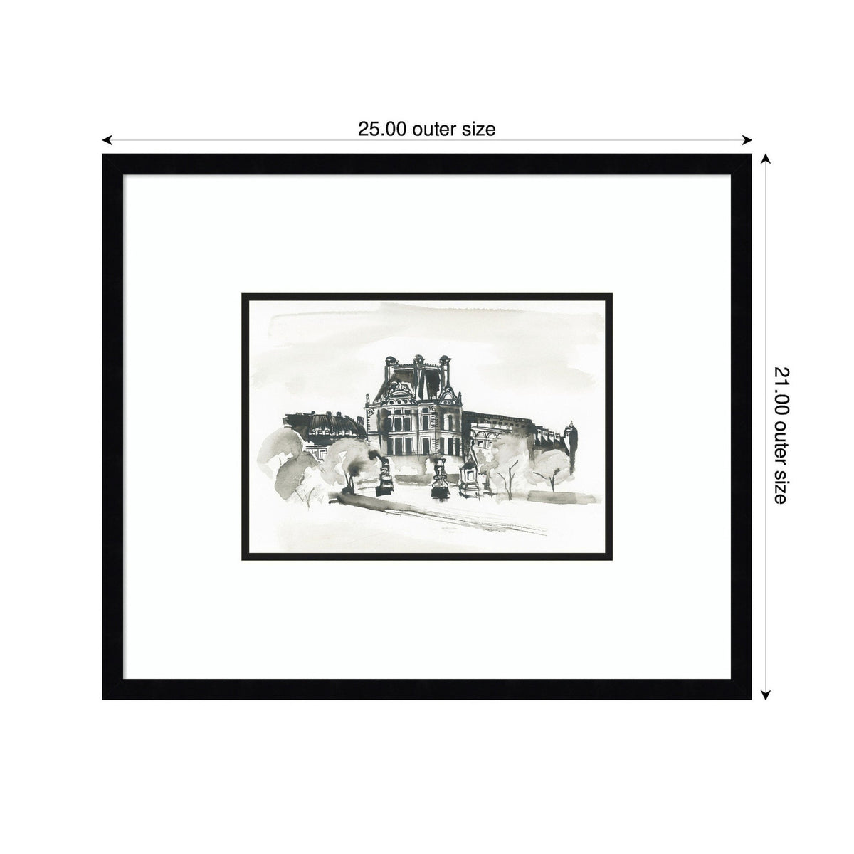Postcard Paris by Teju Reval Framed Wall Art Print