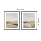 Fading Fields 2 Piece Framed Wall Art Print Set by Amy Lighthall