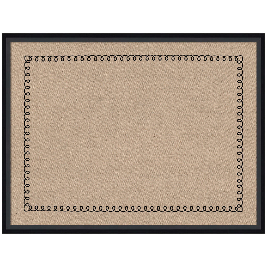 Pinboard Black Scallop Print