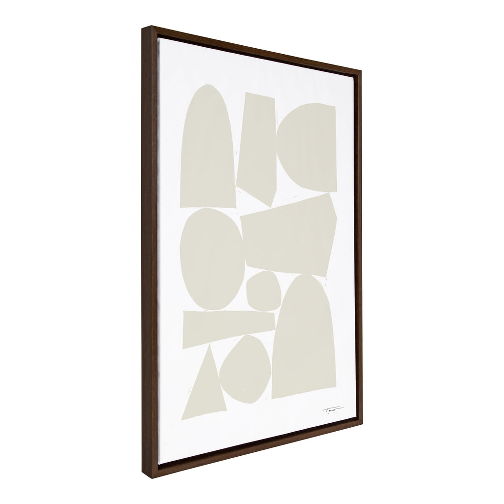 Sylvie Constructed II Neutral Framed Canvas by Statement Goods