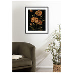 Framed Art Moody Floral 6 by Annie Quigley