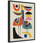 Sylvie Pelican Love Framed Canvas by Rachel Lee