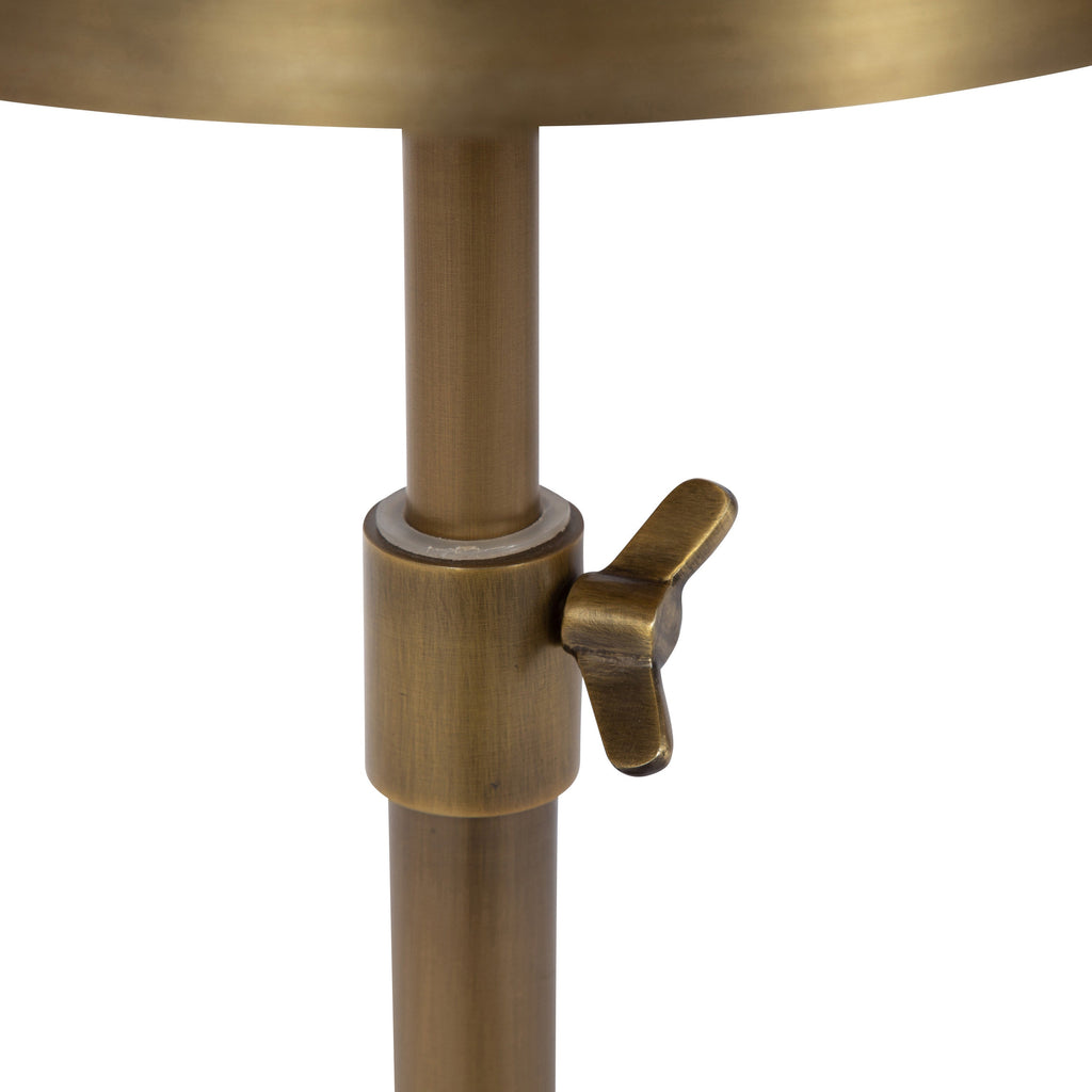 Engles Adjustable Embossed Metal Table and Plant Stand