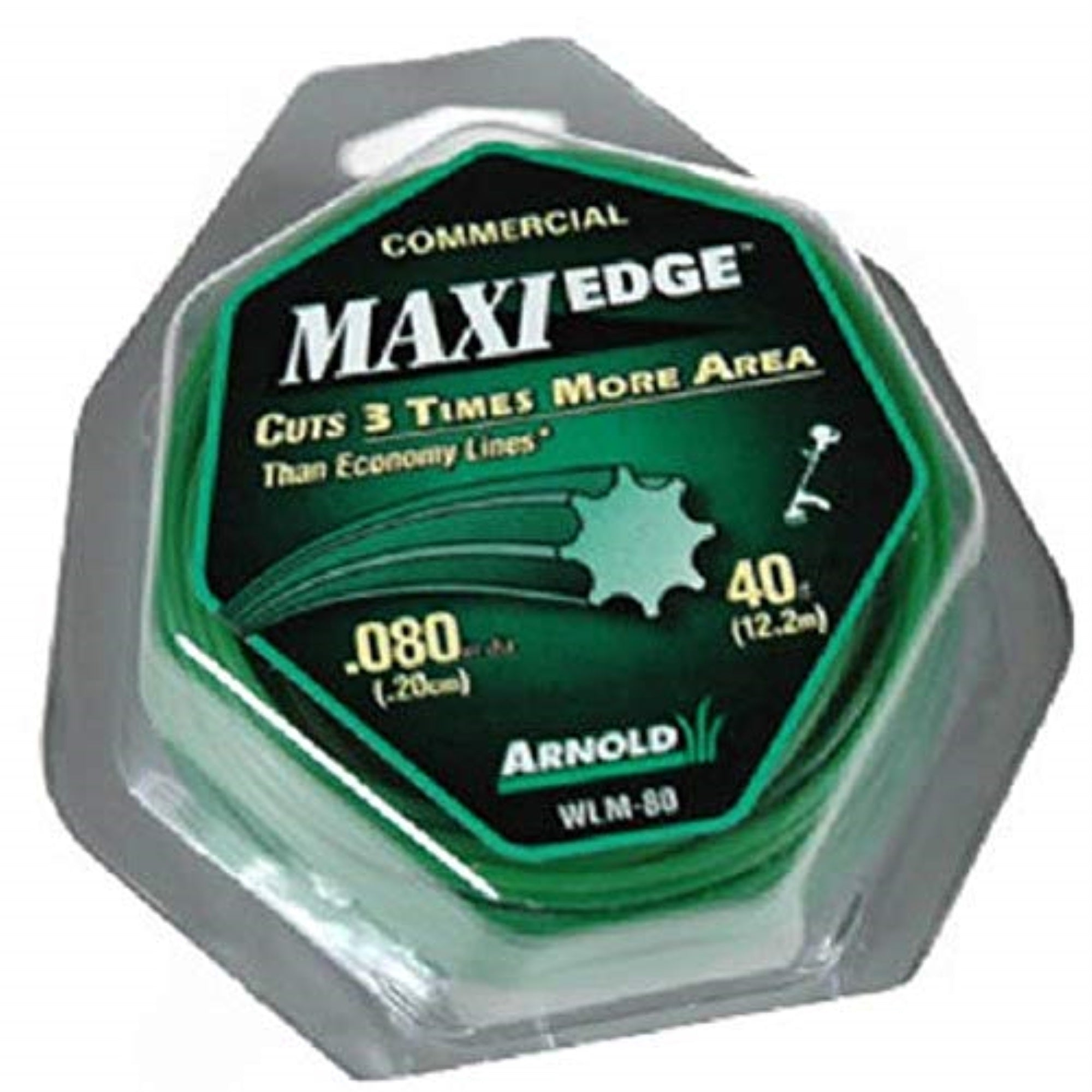 7026247 Trimr Line .080''Dia 40'L Arnold Maxi Edge Commercial Grade .080 In. D X 40 Ft. L Trimmer Line (Pack Of 1)