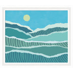 Framed Art Abstract Waves by Rachel Lee