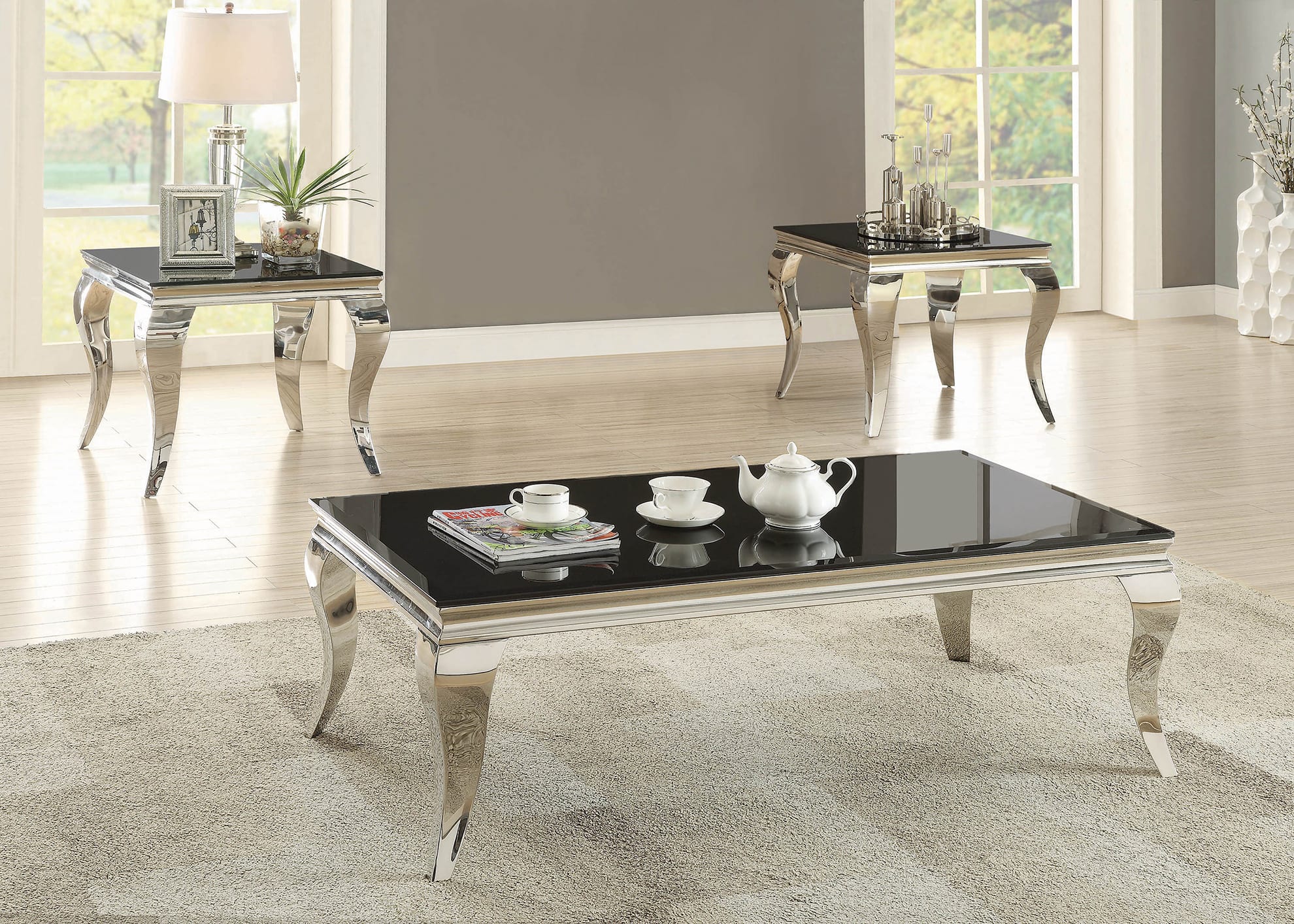 Contemporary Black Coffee Table