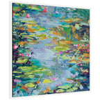 Sylvie Waterlilies at Giverny Framed Canvas by Rachel Christopoulos