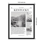 Kentucky Article by Megan Ryan Framed Canvas Wall Art Print