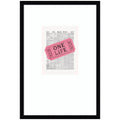 Ticket One Life by Honey Island Studio Framed Wall Art Print