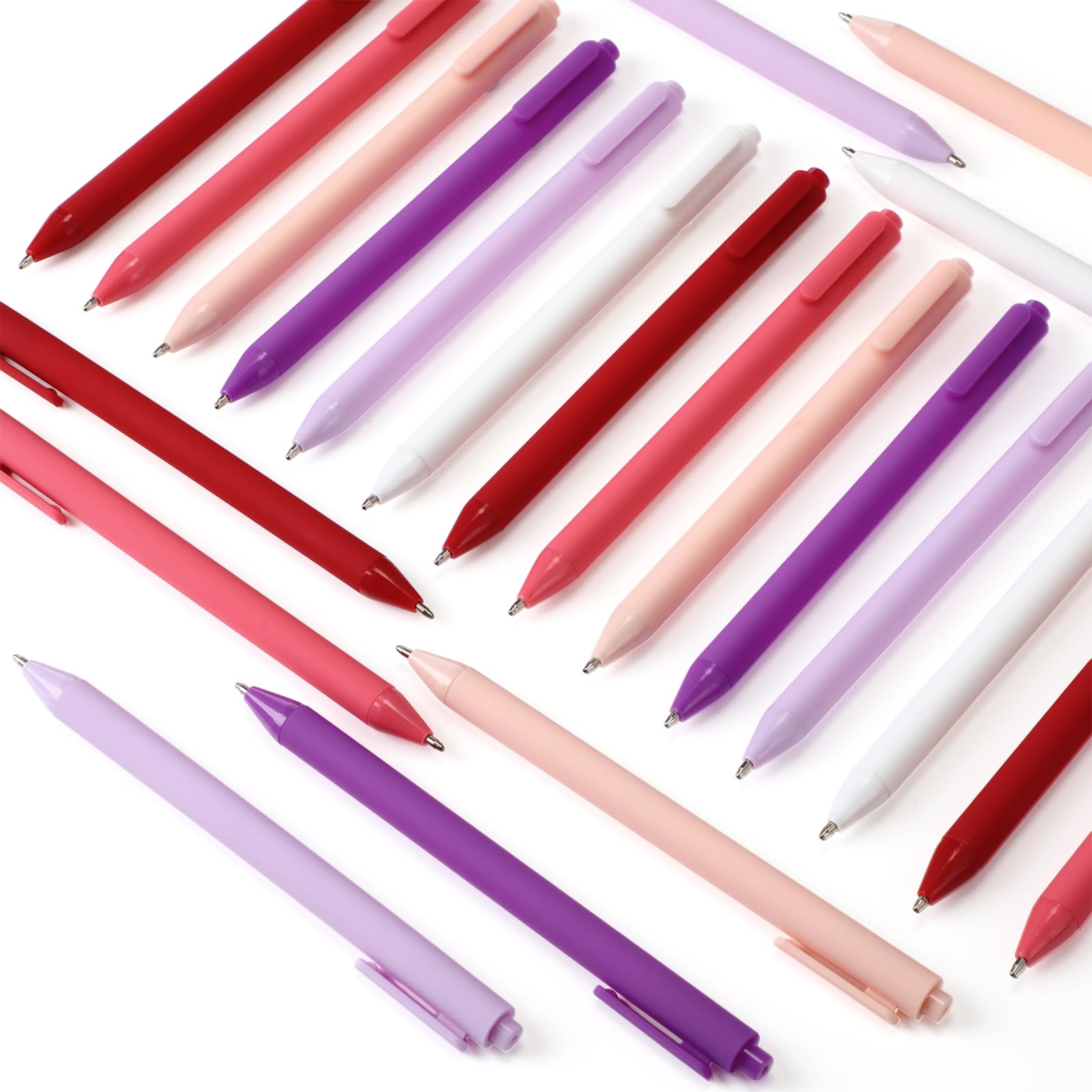 50 Pcs Valentines Day Pens For Adults Funny Macaron Ballpoint Pens Teaching Stationery Office Supplies Valentine'S Party Favors