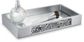 Creative Scents Silver Mosaic Bathroom Tray - Decorative Bathroom Vanity Tray - Perfume Tray for Dresser - Small Rectangle Mirro