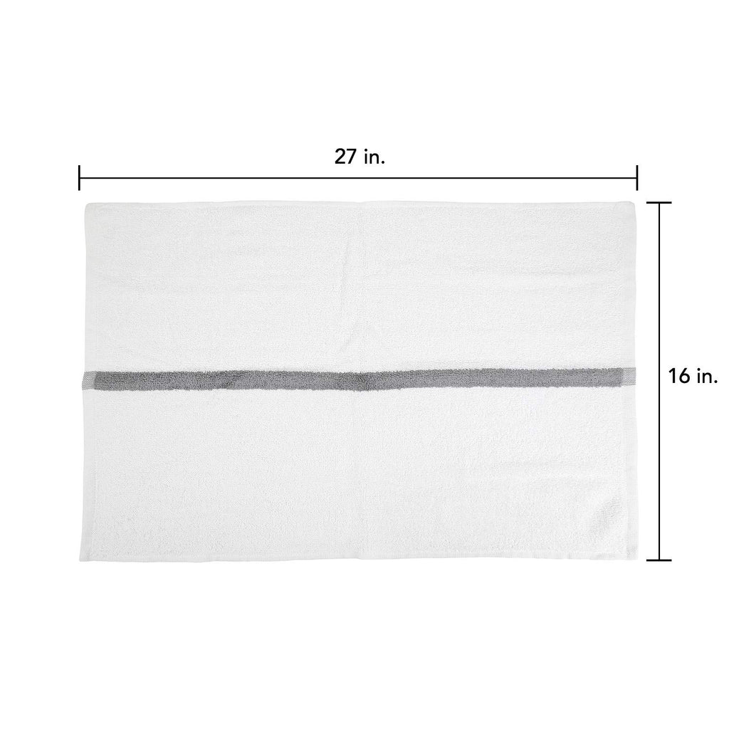 Arkwright White Hand Gym Towels - Pack Of 12 - Bulk 100% Cotton Soft Quick Dry Sweat Absorbent Hotel Quality Towels For Workout,