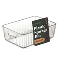 BINO | Plastic Storage Bins, Medium | THE GATSBY COLLECTION | Clear Storage Bins for Organization | Pantry Organizers | Kitchen 