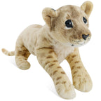 Gisqis Stuffed Animal Lion, 16' Lion Stuffed Animals Plush Pillow Realistic Large Stuffed Baby Lion Plush Toys Safari Animals T