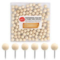 Yalis Wood Push Pins 120 Pcs,Decorative Wooden Thumb Tacks For Corkboard And Bulletin Board (120 Pcs Map Tacks)