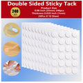 Rn Ru  Nice Double Sided Clear Sticky (240Pcs 0.98In) Adhesive Dots Removable Glue Point Dots, Round Sticky Tack Adhesive Poster