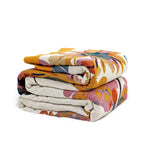 Boho Throw Blanket - 100% Cotton Ultra Soft Bed Throw Large - Summer Blanket Floral Bird And Butterfly Farmhouse Decor Bed Blank
