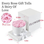 Graclect Preserved Roses in Box Forever Flowers Birthday Gifts for Her Mom - Pink Roses