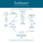 Scentsationals Accent Wax Warmer - Scented Wax Cube Melter - Electric Fragrance Plugin - Wickless Candle Air Freshener & Home D