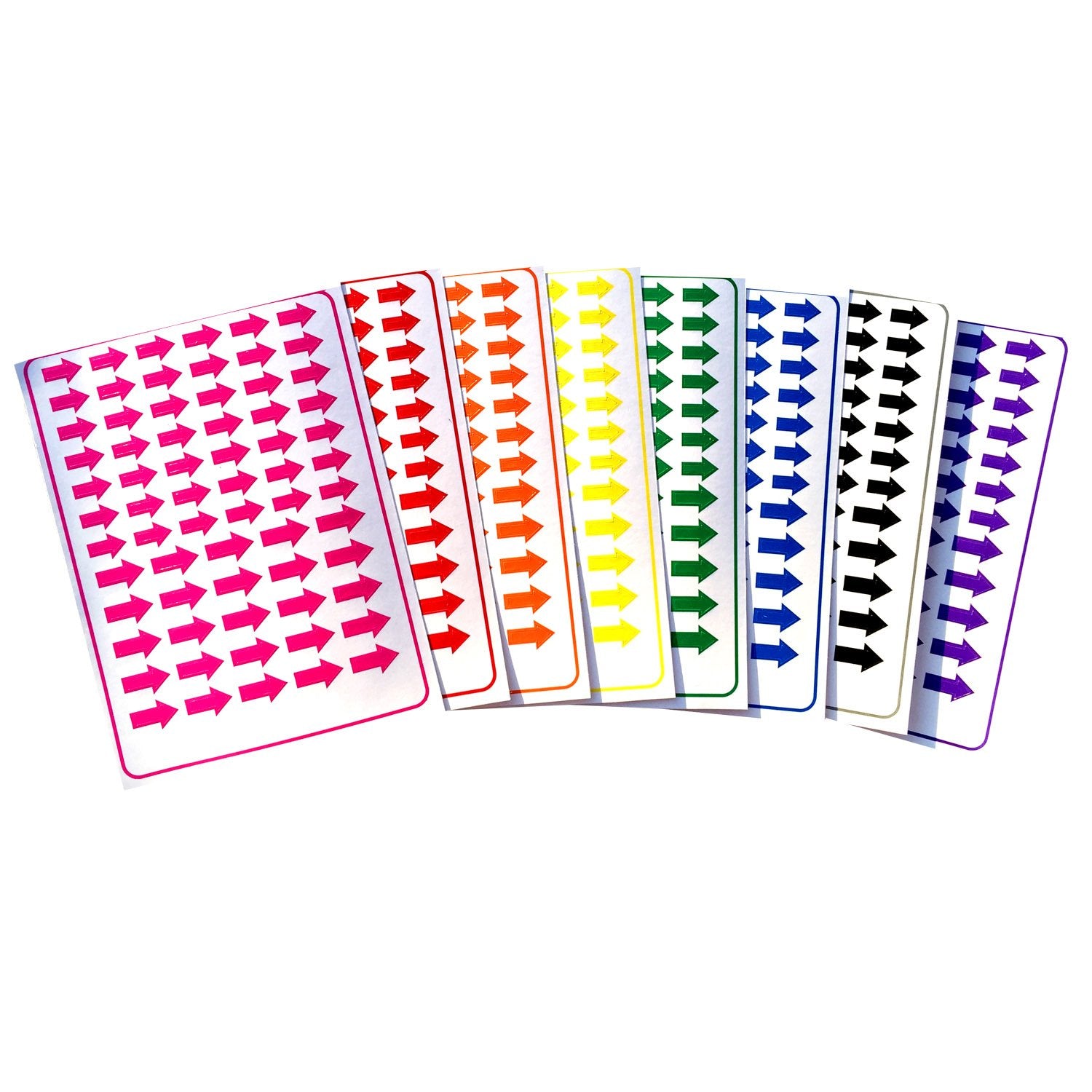 Tag-A-Room Color Coded Arrow Stickers Labels, 536 Count
