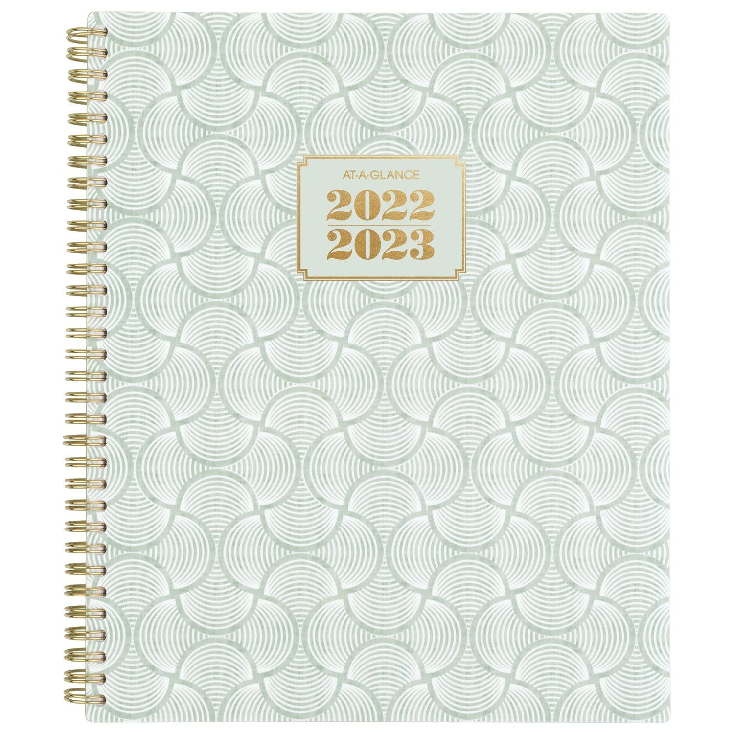 At-A-Glance 2022-2023 Planner, Weekly & Monthly Academic, 8-1/2' X 11', Large, Badge Geo (1613G-905A)