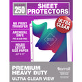 Samsill Ultra Clear Sheet Protectors, 250 Pack, 8.5X11 Inch Page Protectors For 3 Ring Binder, Premium Heavy Duty, Letter Size,