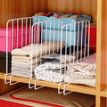 INDIAN DECOR Set of 2 Closet Shelf Organiser, Shelf partitions/Shelf seperators/Shelf Dividers for Wooden Racks Shelves for Home