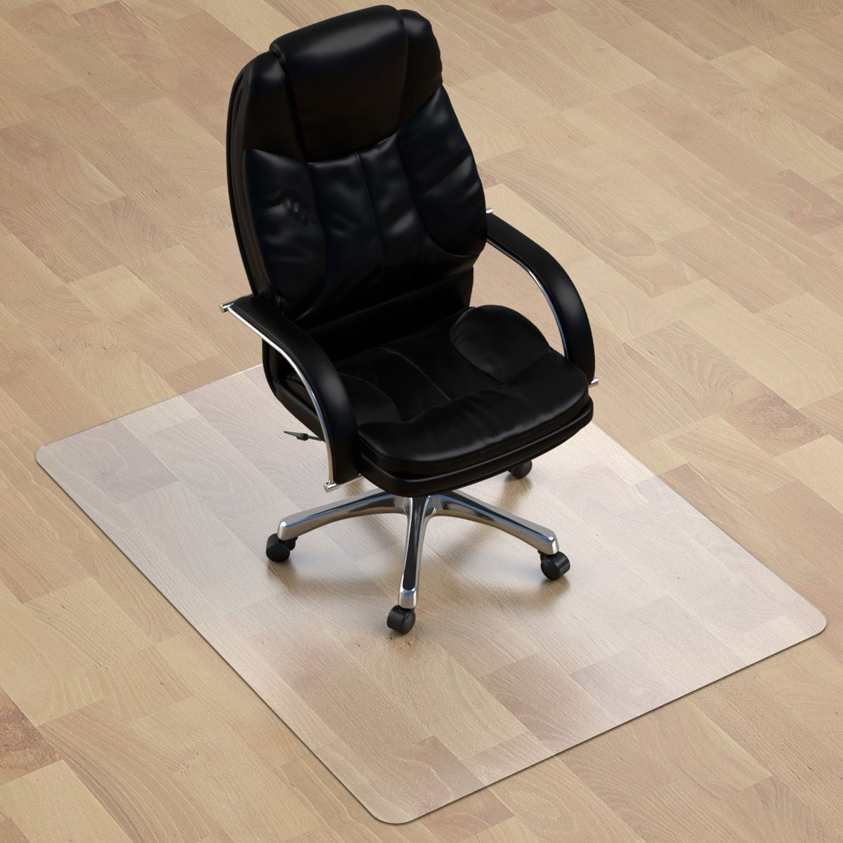 Thickest Chair Mat For Hardwood Floor - 1/8' Thick 47' X 35' Crystal Clear Chair Mat For Hard Floor, Can'T Be Used On Carpet Floor
