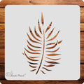 Kachi Pencil Leaf Design Craft Stencil for Art and Painting, Size 6 x 6 inch Reusable Stencil for Painting, Fabric, Glass, Wall