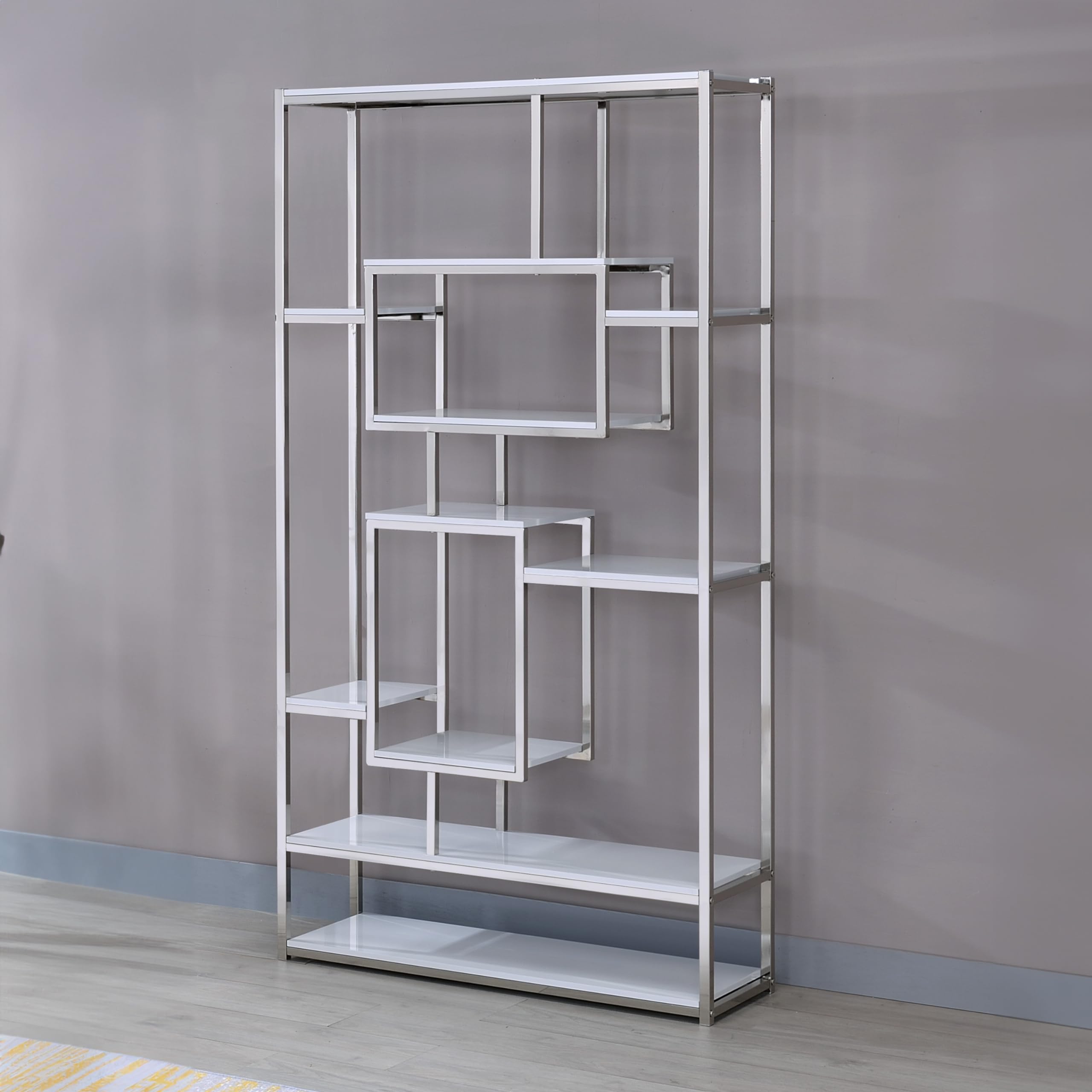 Steve Silver Company Alize Bookcase, White