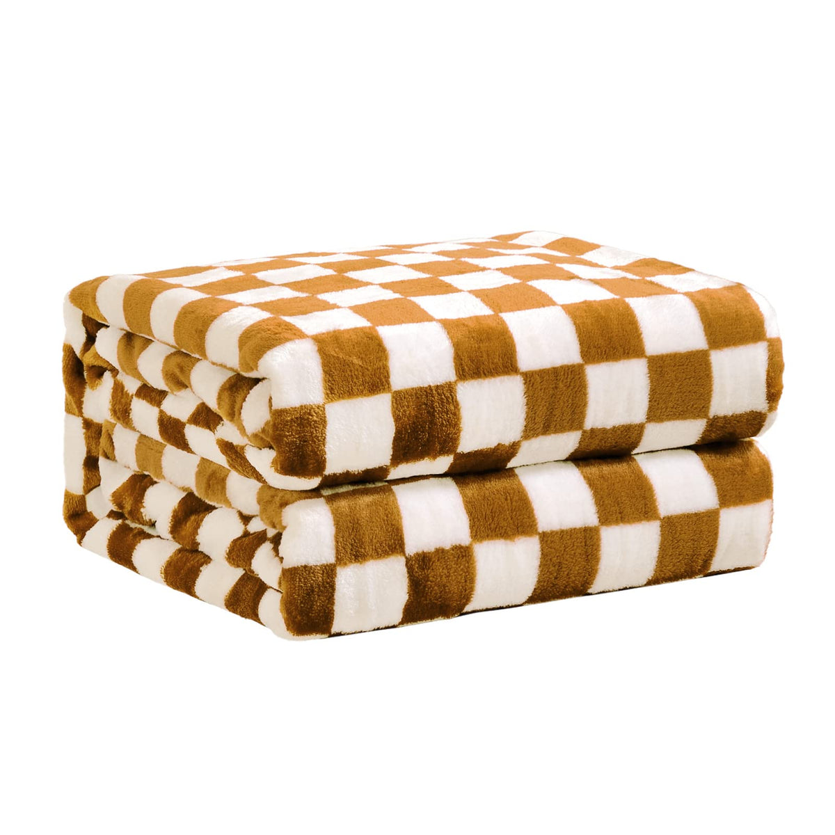 Fy Fiber House Checkered Flannel Fleece Throw Blanket Soft Cozy Checkerboard Grid Print Chessboard Gingham Pattern Blankets For
