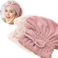 Jseng 2PC Microfiber Hair Drying Caps, Extrame Soft & Ultra Absorbent, Fast Drying Hair Turban Wrap Towels Thick Fluffy Shower C