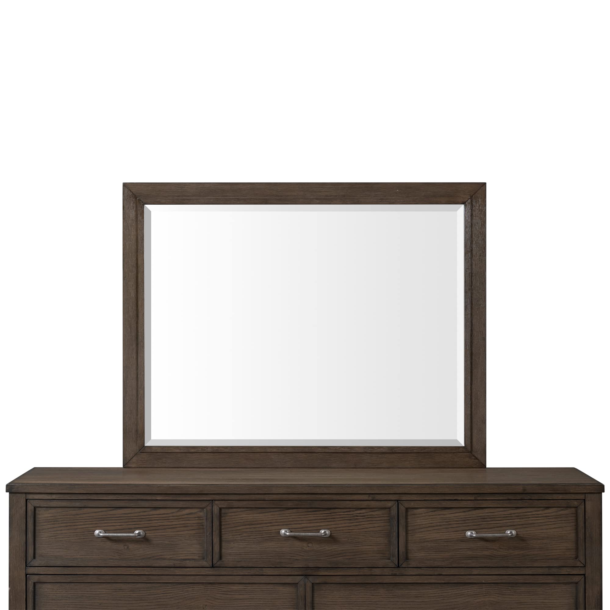 Intercon Preston 66&quot; Wide Bedroom Dresser with 7 Drawers, Weathered Vintage Oak Furniture
