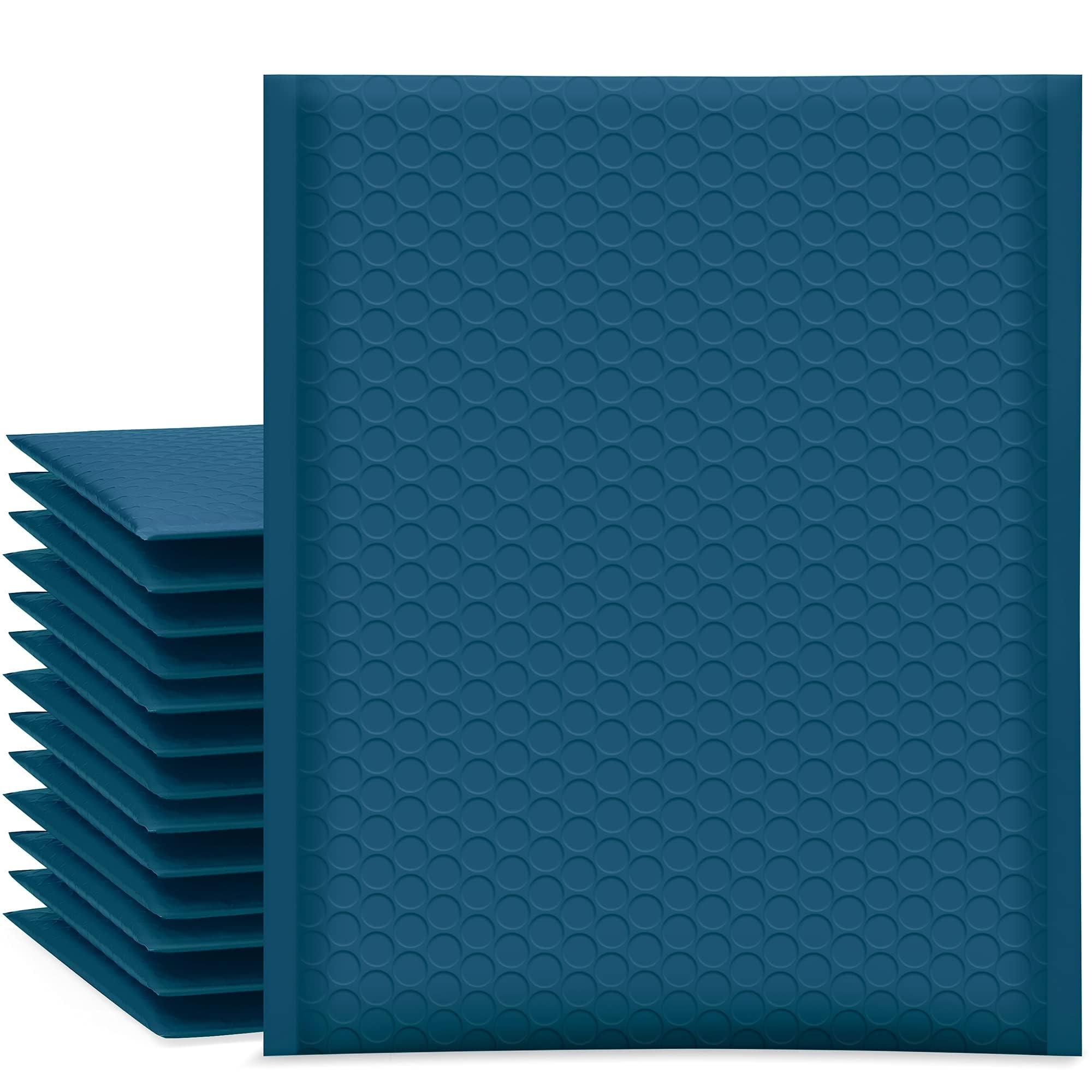 Ucgou Bubble Mailers 8.5X12 Inch Navy Blue 25 Pack Poly Padded Envelopes #2 Medium Mailing Opaque Packaging Postal Self Seal Wat