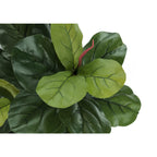 Monarch Specialties I 9541 Artificial Plant, 47' Tall, Fiddle Tree, Indoor, Faux, Fake, Floor, Greenery, Potted, Real Touch, Decorative, Green Leaves, Black Pot
