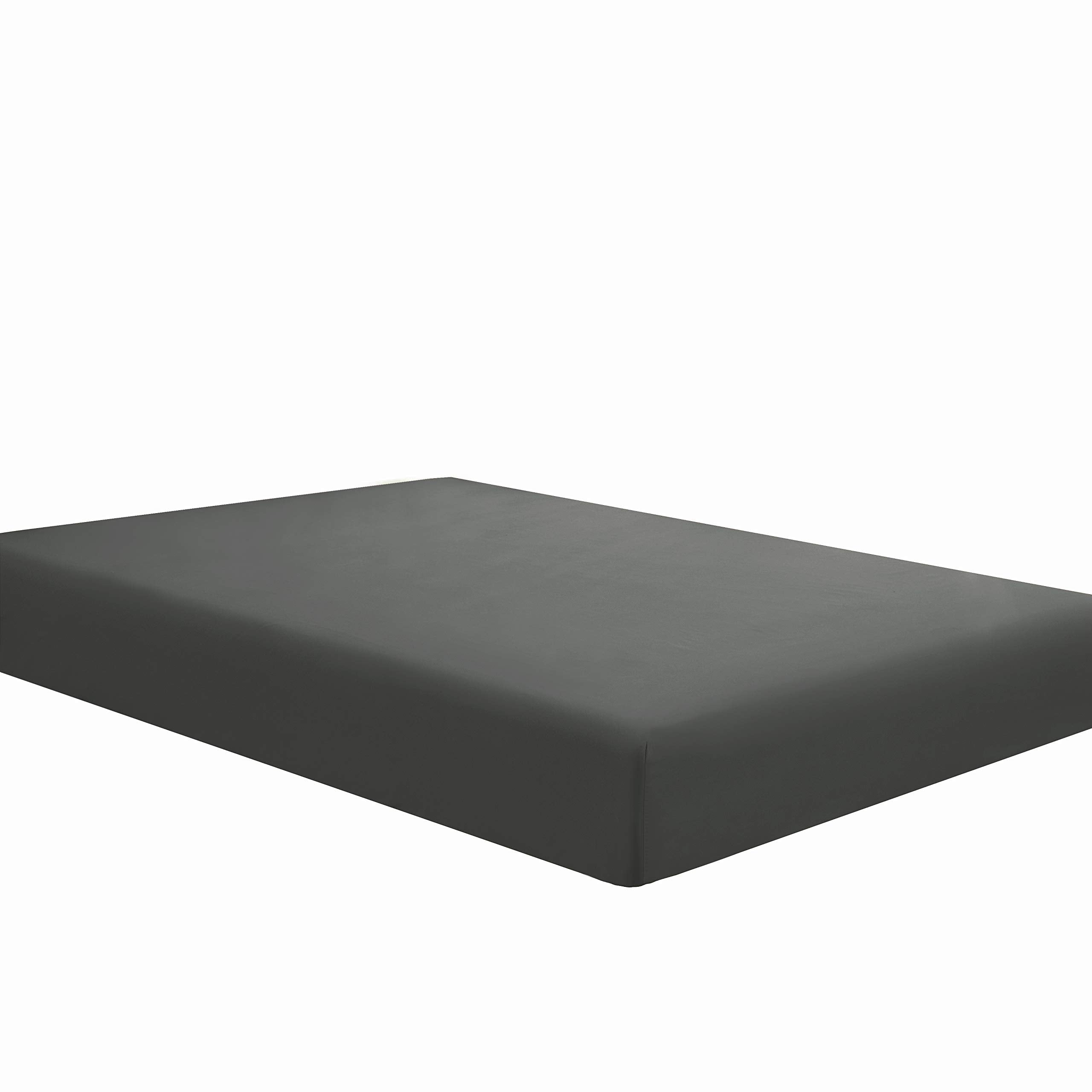 Sfoothome Fitted Sheet Dark Gray, 14 Inch Deep Pocket, Full Bed Fitted Sheet - Soft And Comfortable Microfiber - Fade Wrinkle Re