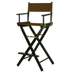 Casual Home 230-02/021-45 Director Chair 30 - Bar Height BlackFrame/Brown Canvas