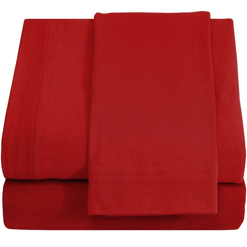 Destiny Crescent Bedding Jersey 100% Cotton 3 Pc Twin Xl Sheet Set Soft And Comfy - Twin Extra Long, 15' Deep Pocket, 39' X 80