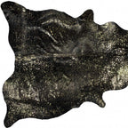 HomeRoots Decor 72-inch x 84-inch Black and Silver, Cowhide - Area Rug