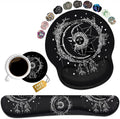 Keyboard Wrist Rest And Mouse Pad Wrist Support Set, Non-Slip Pu Base, Easy Typing And Relieve Wrist Pain, Perfect For Home Offi