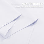 Nicetown Pure White Bathroom Curtains For Small Windows, Farmhouse Style Thermal Insulated Short Curtains For Living Room, Small Window Tiers For Bedroom Decor (34X24 Inch, 2 Panels)
