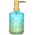 YunNasi Soap Dispenser with Pump, Refillable Liquid Hand Soap Dish Soap Dispensers for Bathroom Counter, Kitchen Sink (Bluegreen
