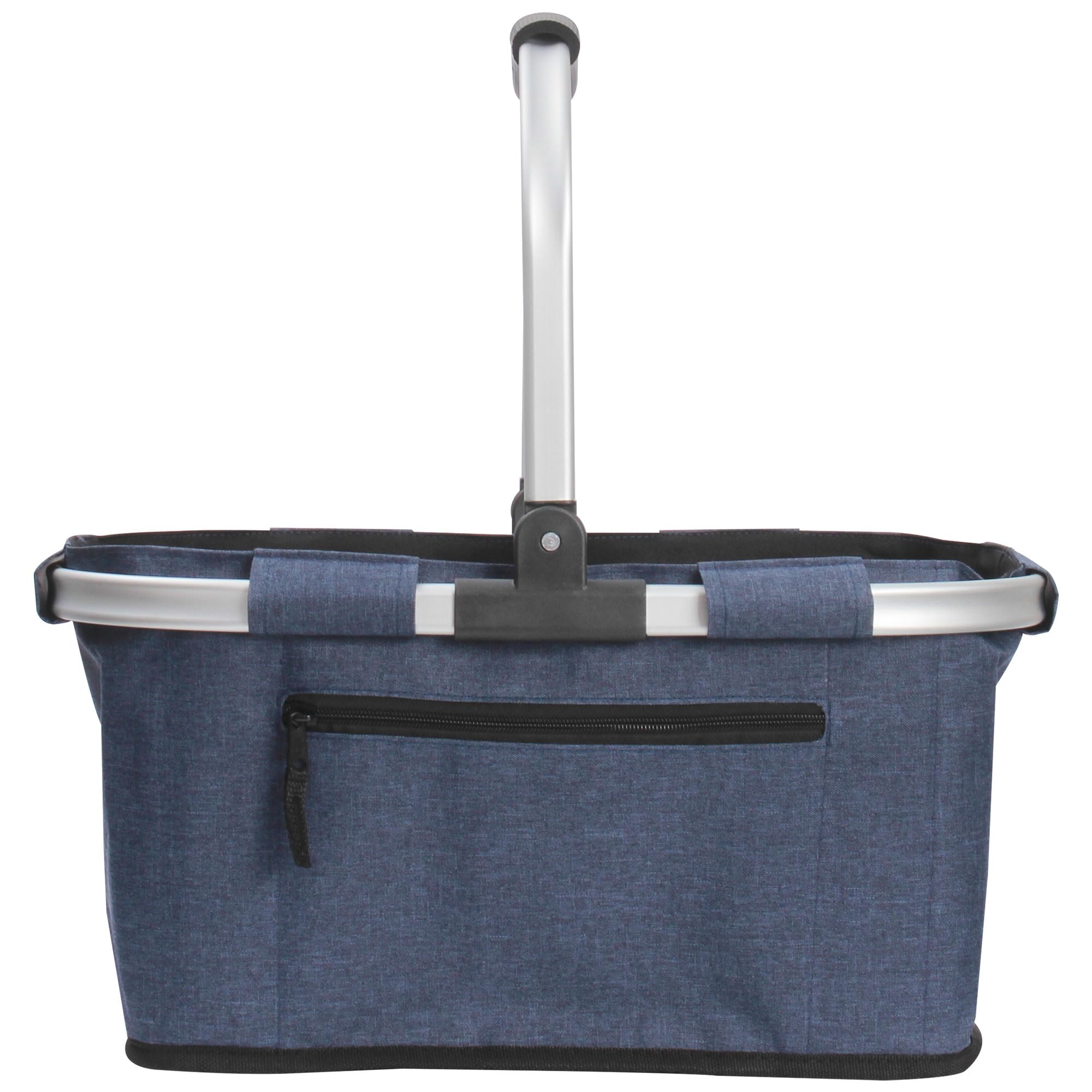 Picnic Basket, Siyuan Shopping Basket With Handle 22L Collapsible Grocery Basket Portable Folding Basket For Marketing Reuasble,