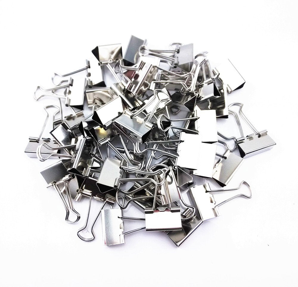 Yueton 48Pcs Metal Binder Clips, Office Clips, Utility Paper Clips (Silver)