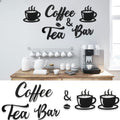 Queekay 7 Pieces Coffee Rustic Sign Coffee Wall Art Wooden Coffee Sign Wall Decor with Coffee Beans and Coffee Cups Sign for Cof