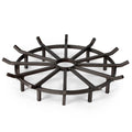 Ash & Ember 32 Wagon Wheel Fire Grate, High-Efficiency Smoke-Free Fireplace Log Grate, Decorative Wood Burning Lifted Grate Pit,